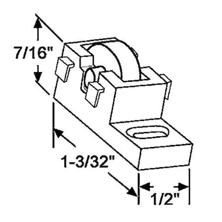 Strybuc Sliding Window Roller Assembly 900-20289